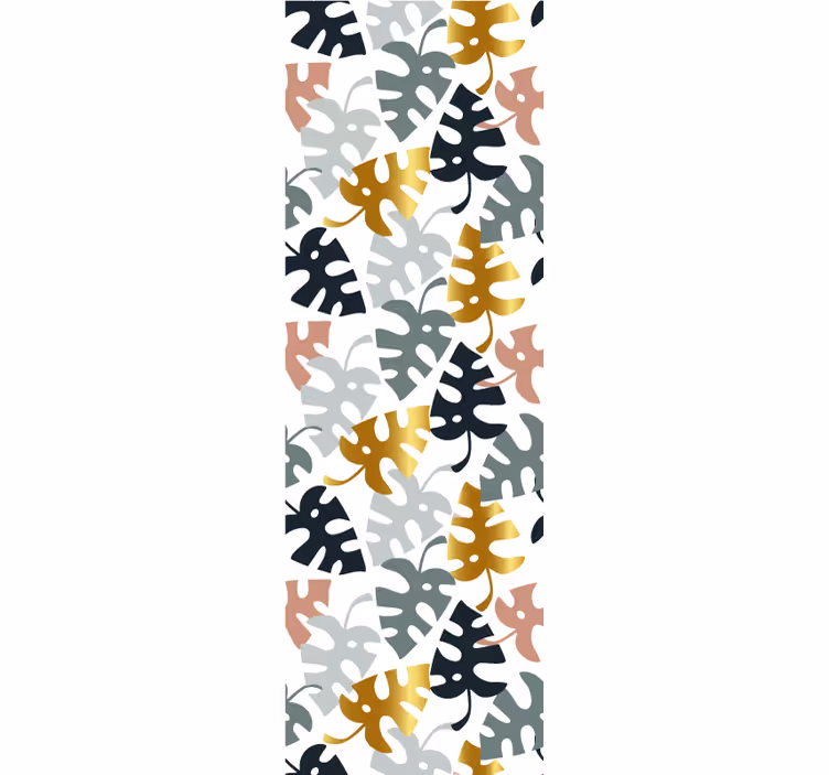 Monstera vzorec tapeta z listi - TenStickers