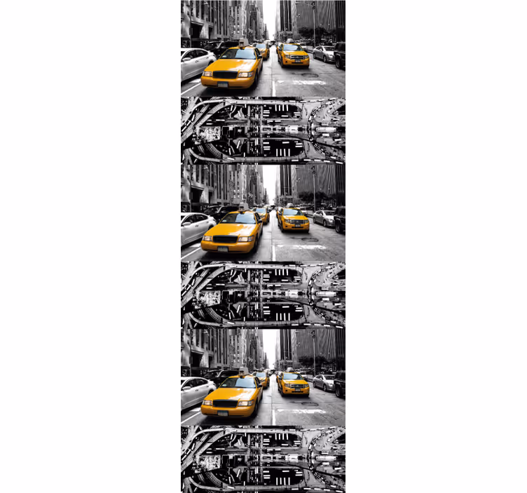 Rumeni taksi nyc kolaž tapeta new york - TenStickers