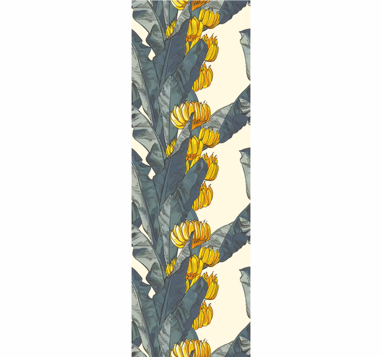 Cvetje bananinih listov tapeta narave - TenStickers