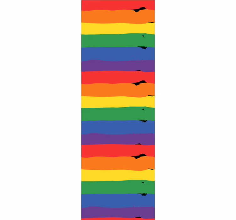 Mavrično črtasto ozadje tapeta trak - TenStickers