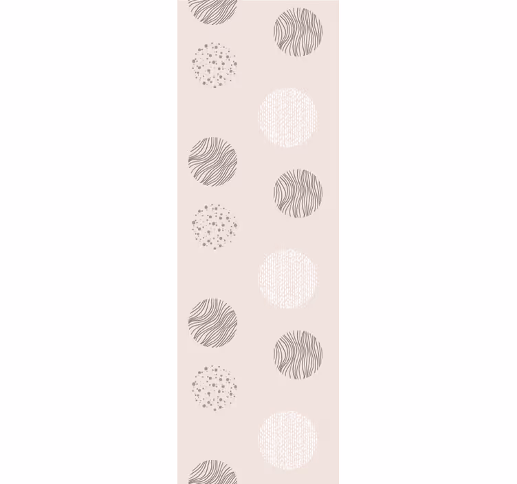 Motiv krožnega vzorca geometrijski zidni papir - TenStickers