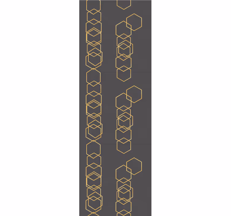 Geometrijsko linearno oblikovanje geometrijski zidni papir - TenStickers