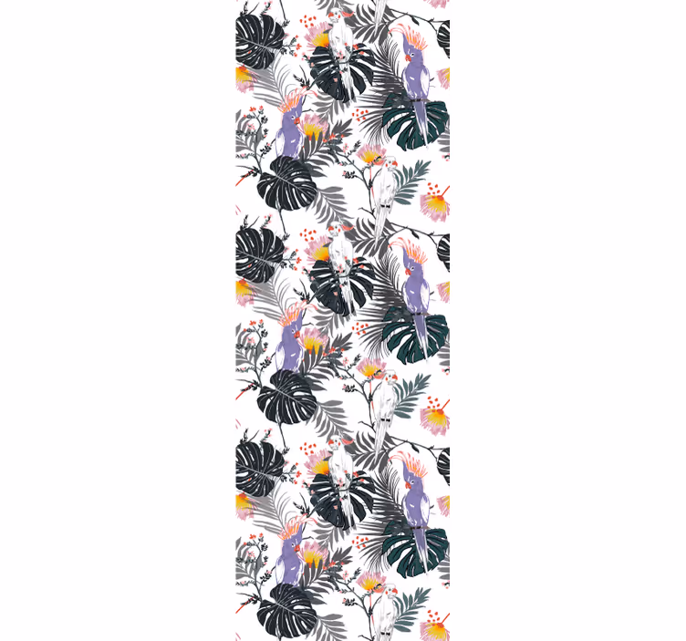 Tropska ptičja flora tapeta narave - TenStickers