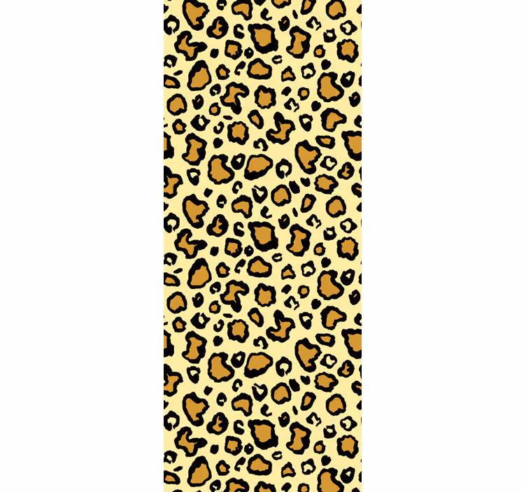 Klasičen rumen vzorec leopardov ozadje - TenStickers