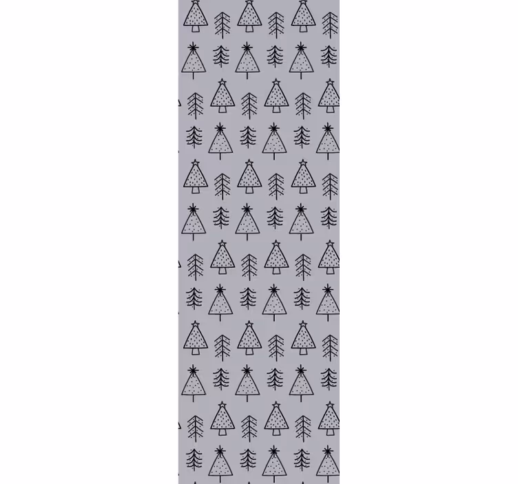 Božično ozadje za tapete z motivom borovcev - TenStickers