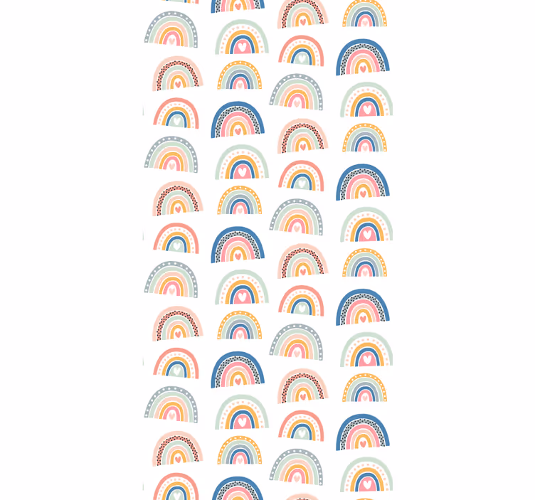 Pisane mavrice otroške tapeta - TenStickers