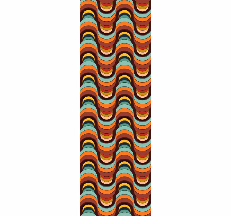 Pisane retro vzorce klasične tapeta - TenStickers