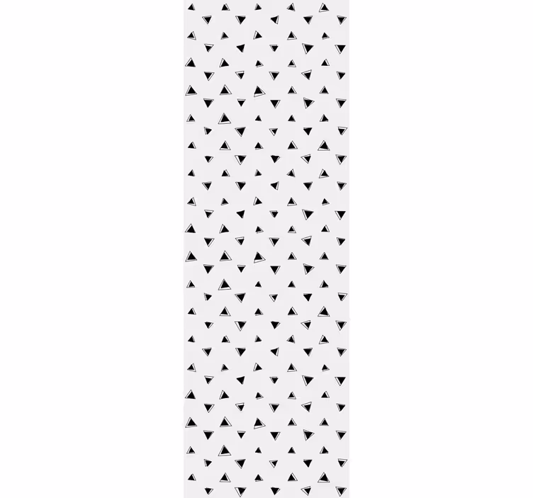 črno-beli motiv geometrijski zidni papir - TenStickers