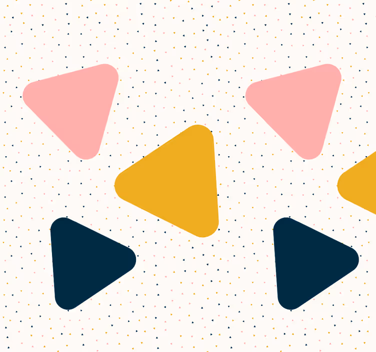 Sodobno oblikovanje geometrijskih oblik Trikotniški tapeti - TenStickers