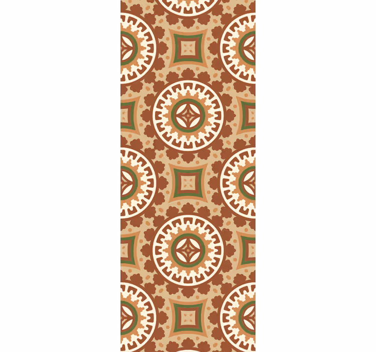 Geometrijski ornament tapeta z vzorcem ploščic - TenStickers