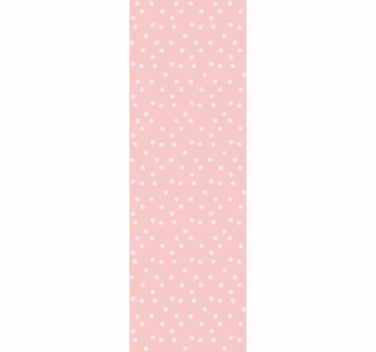 Pastelno roza in bele pike pikčasto tapeta - TenStickers