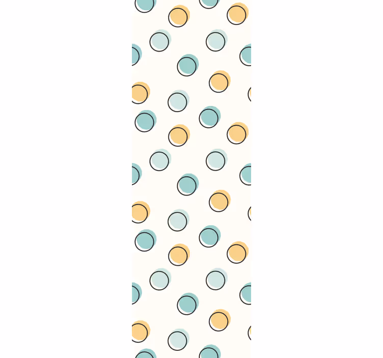 Bež in modre pikčaste tapeta - TenStickers