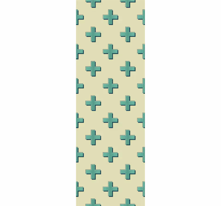 Geometrijski križni vzorec geometrijski zidni papir - TenStickers