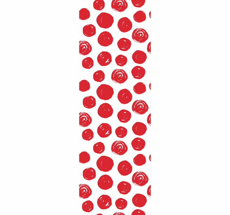 Velika otroška tapeta z rdečo piko na i - TenStickers