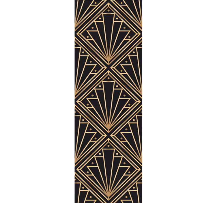 Geometrija art deco geometrijski zidni papir - TenStickers
