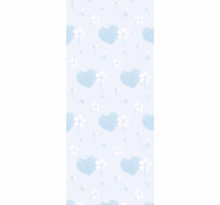 Blue gentle motif tapeta z motivom vrtnice - TenStickers