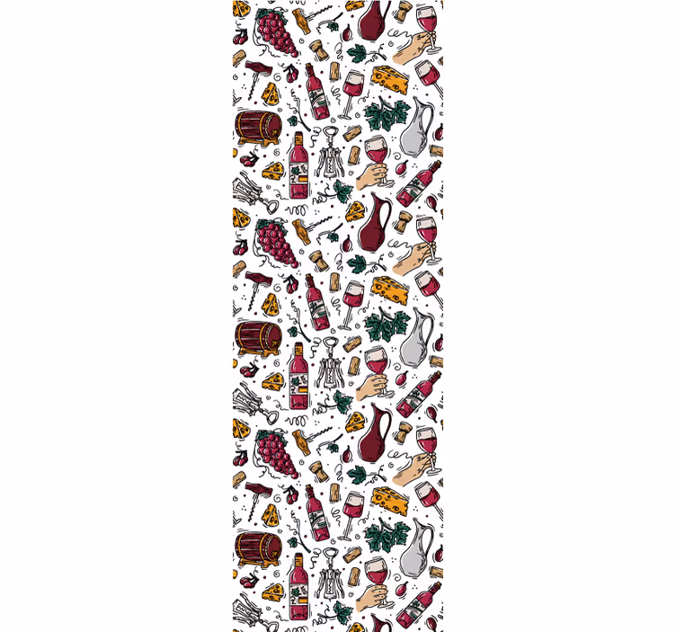 Gurmanski stenski vzorec tapeta narave - TenStickers