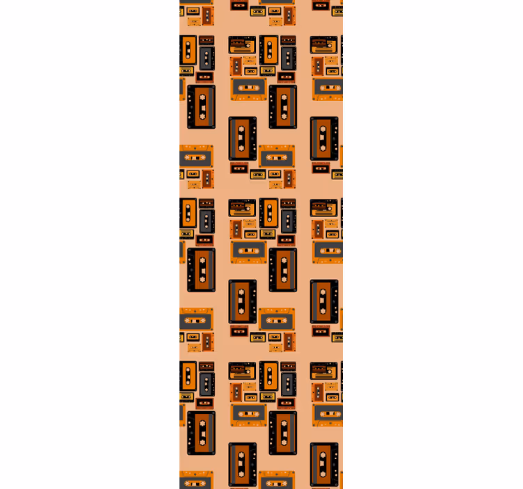 Retro kaseta umetniško tapeta - TenStickers