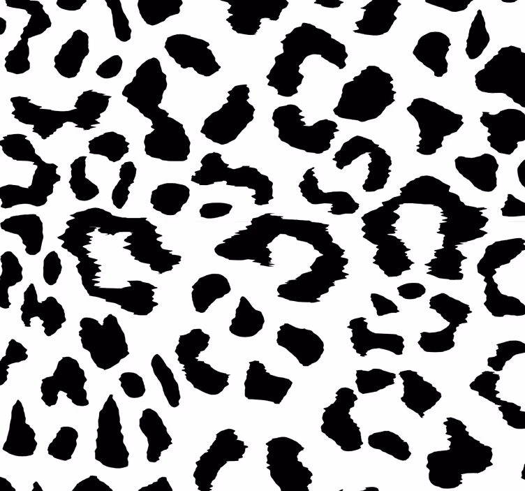 črno-bel vzorec pik leopardov ozadje - TenStickers