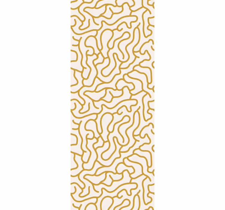 Vzorec vijugaste črte geometrijski zidni papir - TenStickers