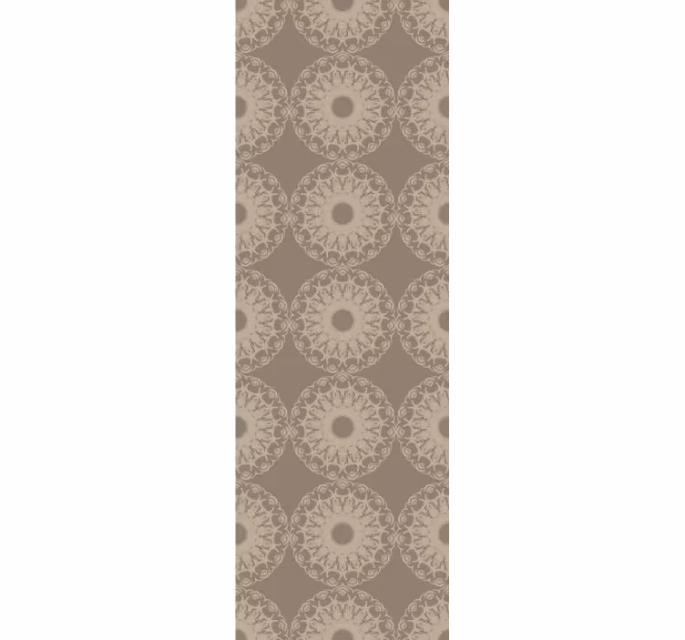 Zapleten bež krožni vzorec Tapete z ornamentnimi motivi - TenStickers