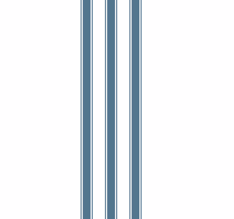 Modro-bele hamptons striped tapete - TenStickers
