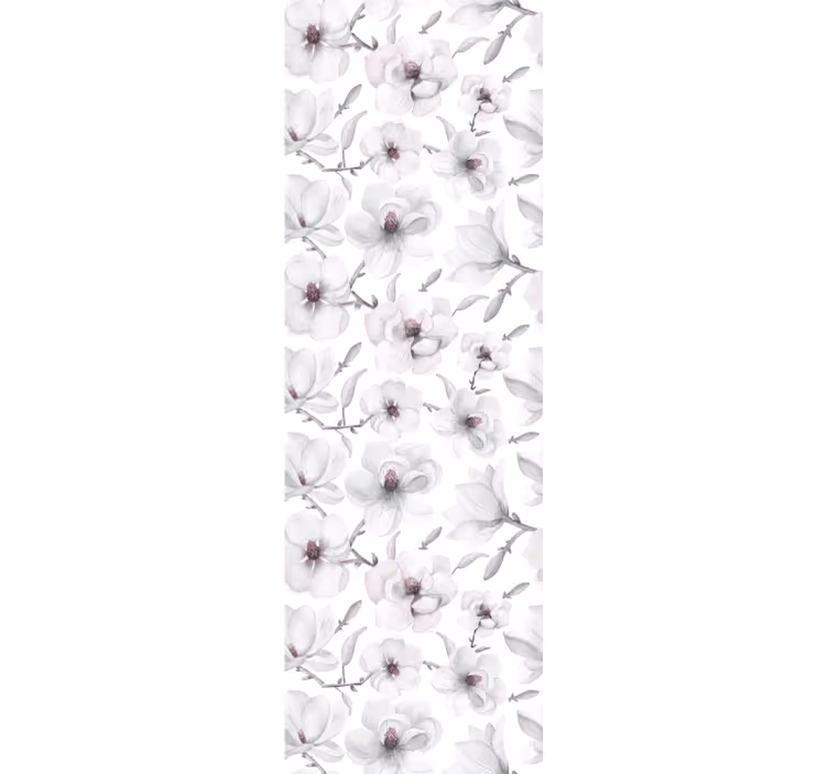 Eleganten siv motiv tapeta z motivom vrtnice - TenStickers
