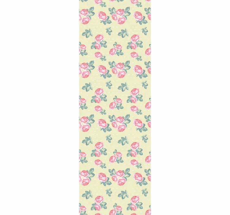 "shabby chic" s tapetami dods flower - TenStickers