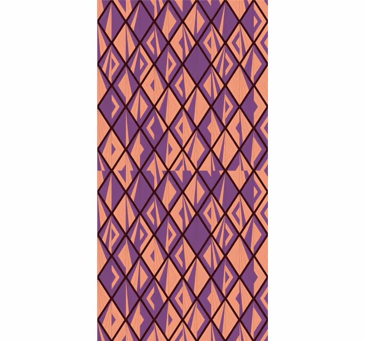 Elegantne diamantne oblike geometrijski zidni papir - TenStickers