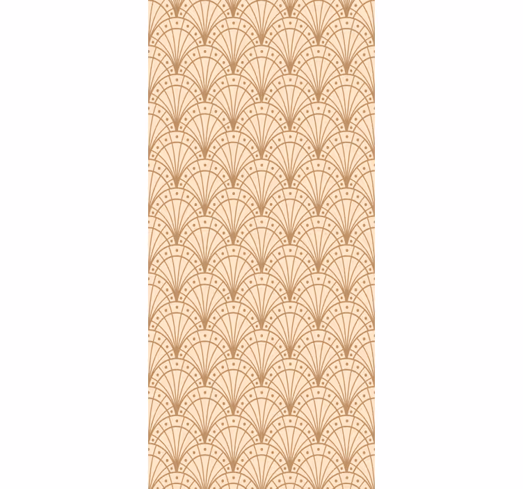Eleganten motiv pahljače Pisarniški tapeti - TenStickers