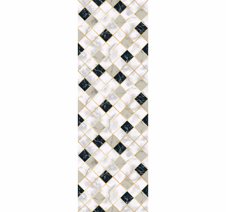 Eleganten diamantni vzorec tapete z marmornimi vzorci - TenStickers