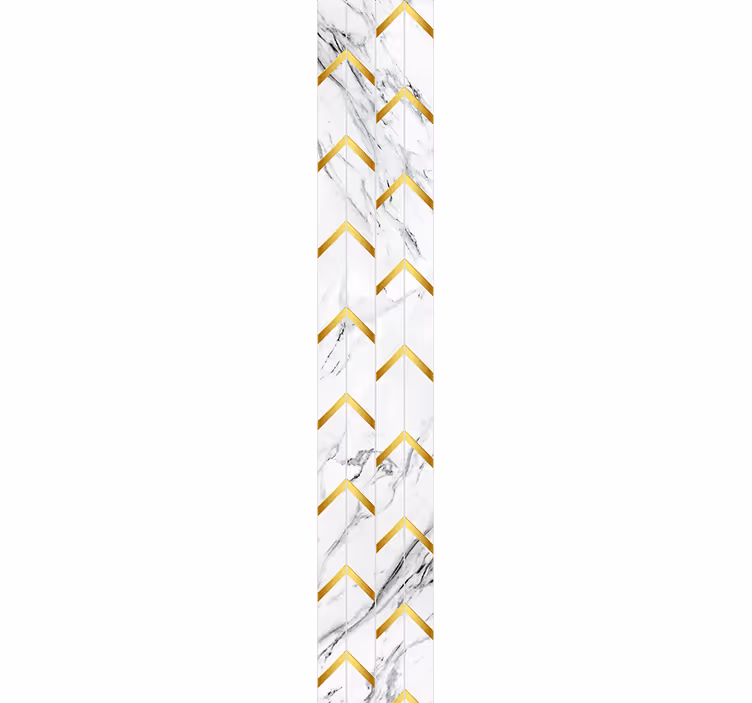 Eleganten ševronski vzorec tapete z marmornimi vzorci - TenStickers