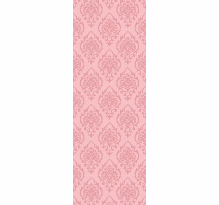 Roza cvetlični vzorec baročni tapeta - TenStickers