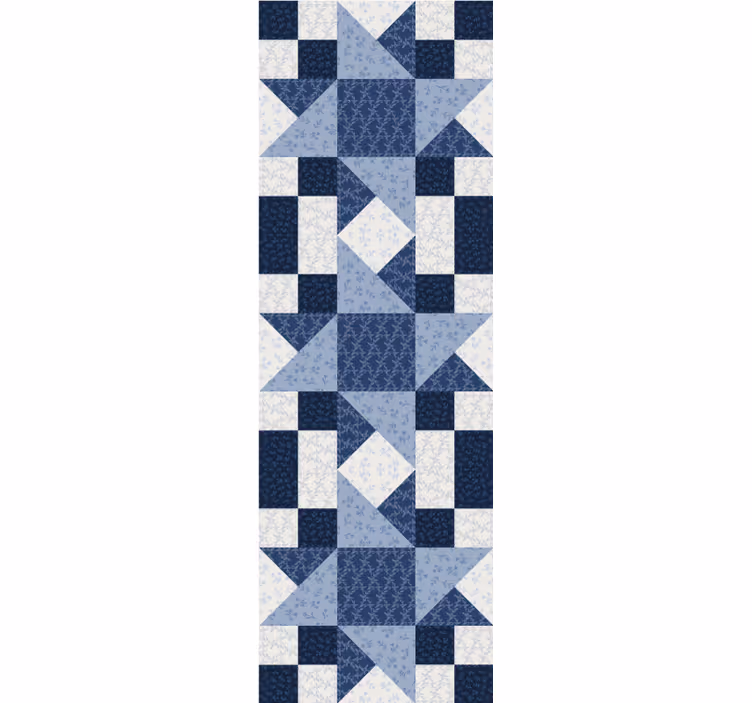 Vzorec modrih blokov geometrijski ozadje - TenStickers