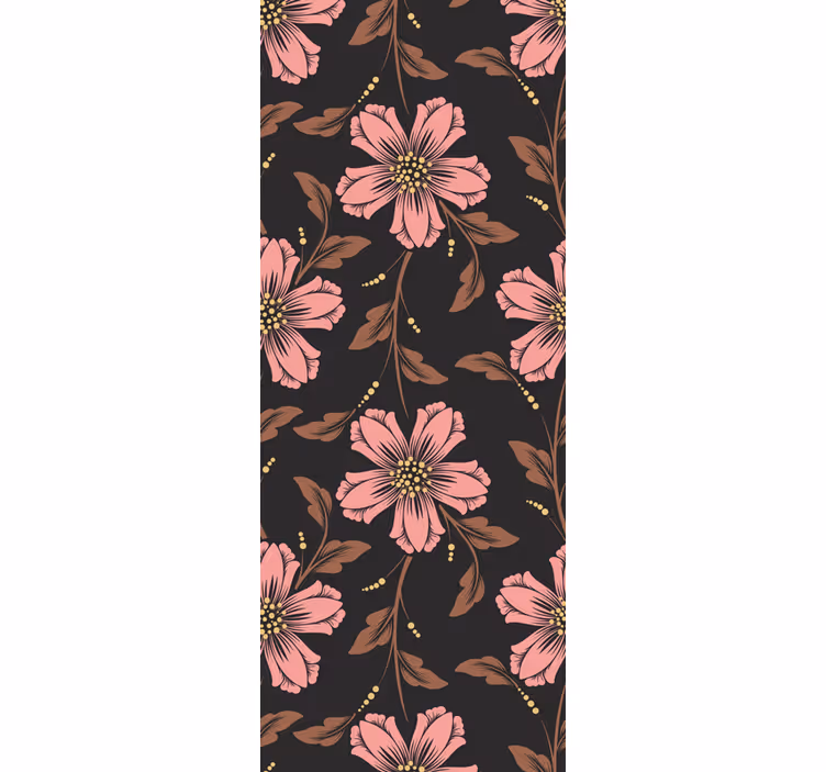 Pink and black arrangement tapeta z motivom vrtnice - TenStickers