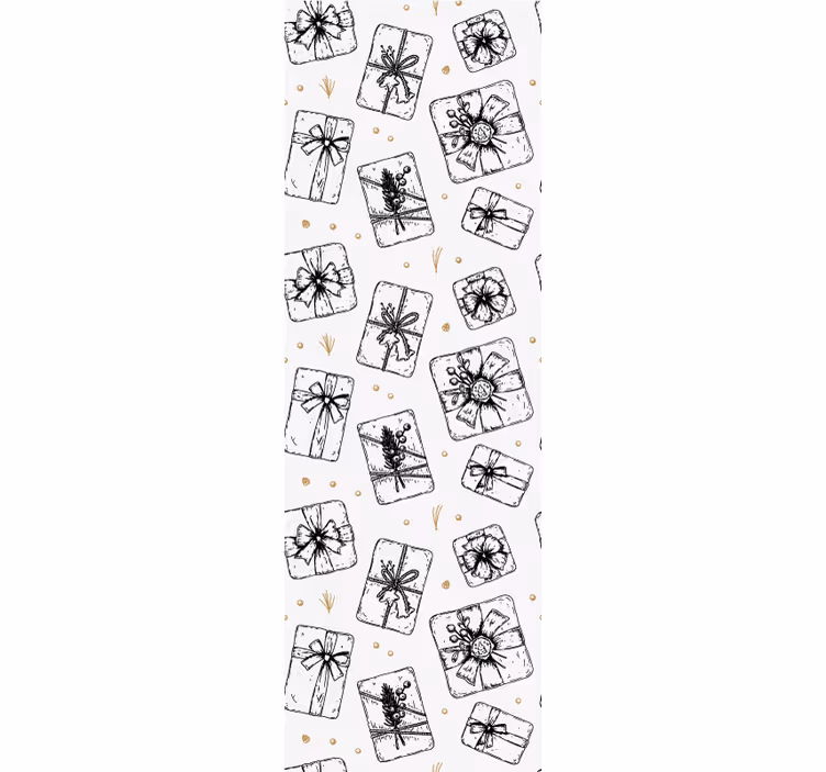 Darilni vzorci mašnic božično ozadje za tapete - TenStickers