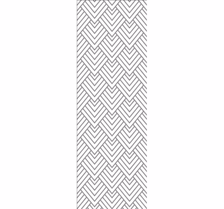 Belo tapeta geometrijskega trikotnika - TenStickers