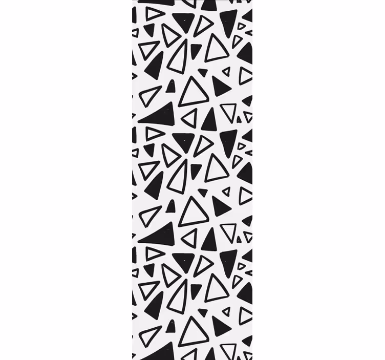 Black and white motif trikotniški tapeti - TenStickers