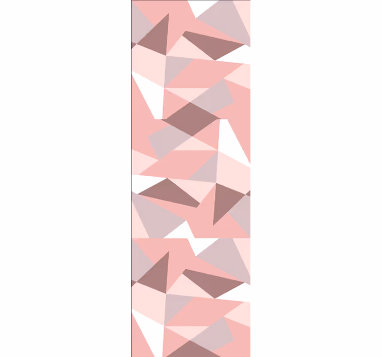 Textured pink patterns geometrijski zidni papir - TenStickers