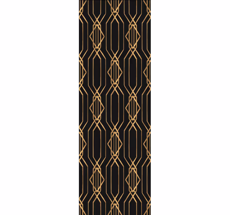 Eleganten zlat vzorec geometrijski zidni papir - TenStickers