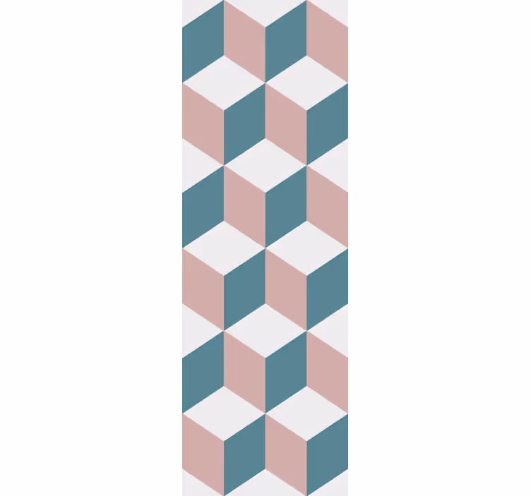 3d razporeditev kock geometrijski zidni papir - TenStickers