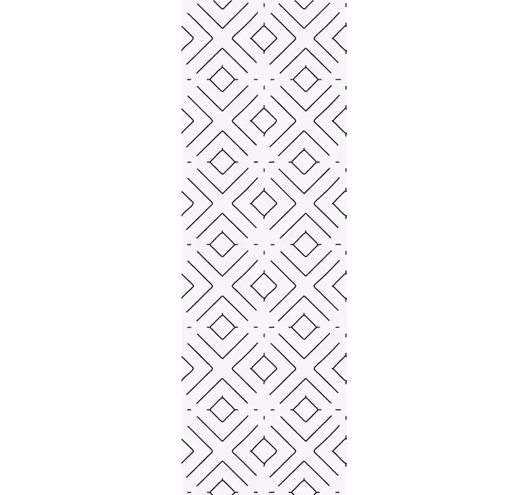 Slog geometrijskega diamanta Tapeta za vhod - TenStickers