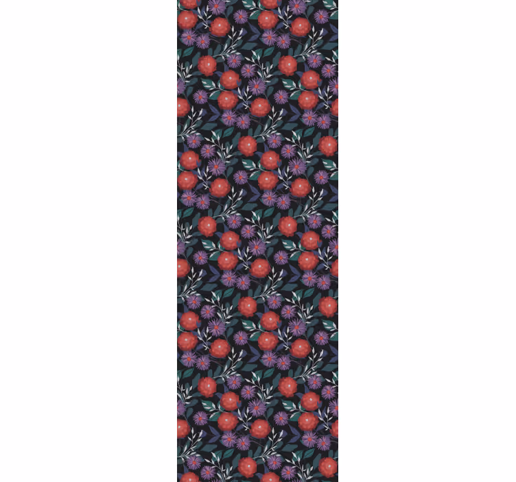 Berry burst motif tapeta z motivom vrtnice - TenStickers
