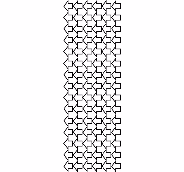 Vzorec smerne puščice geometrijski zidni papir - TenStickers