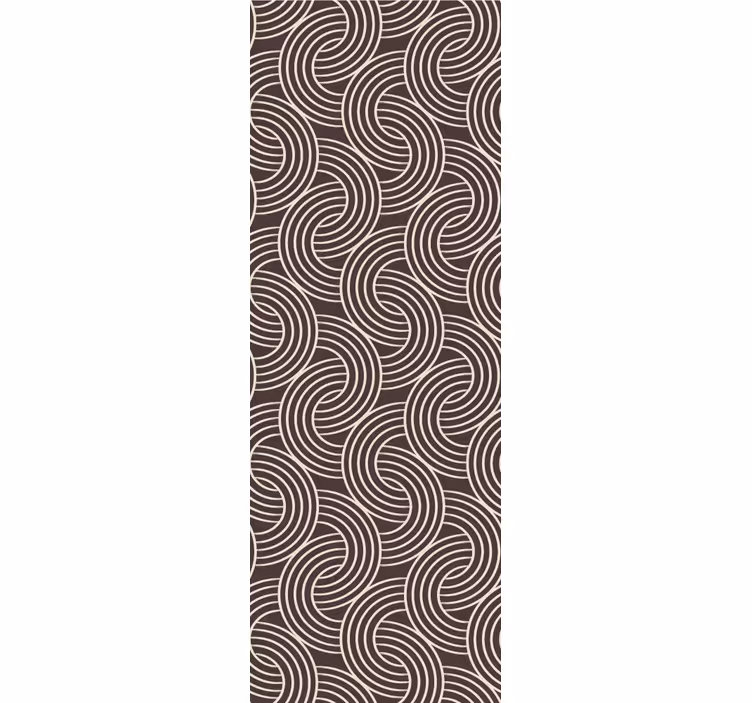 Vzorec spiralne črte geometrijski zidni papir - TenStickers