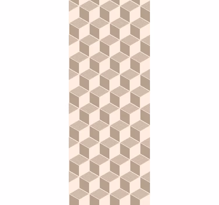 Eleganten kockasti vzorec geometrijski zidni papir - TenStickers