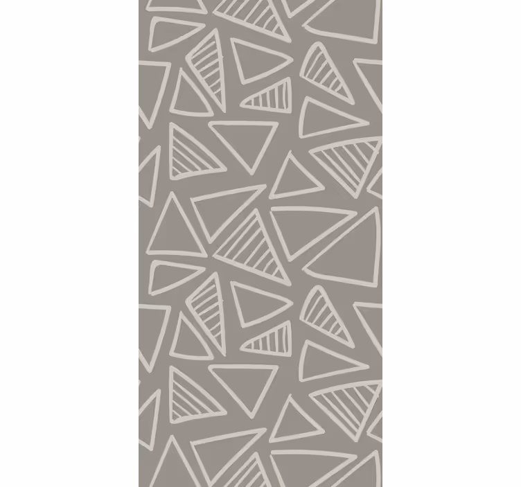 Oblikovanje trikotnega vzorca geometrijski zidni papir - TenStickers