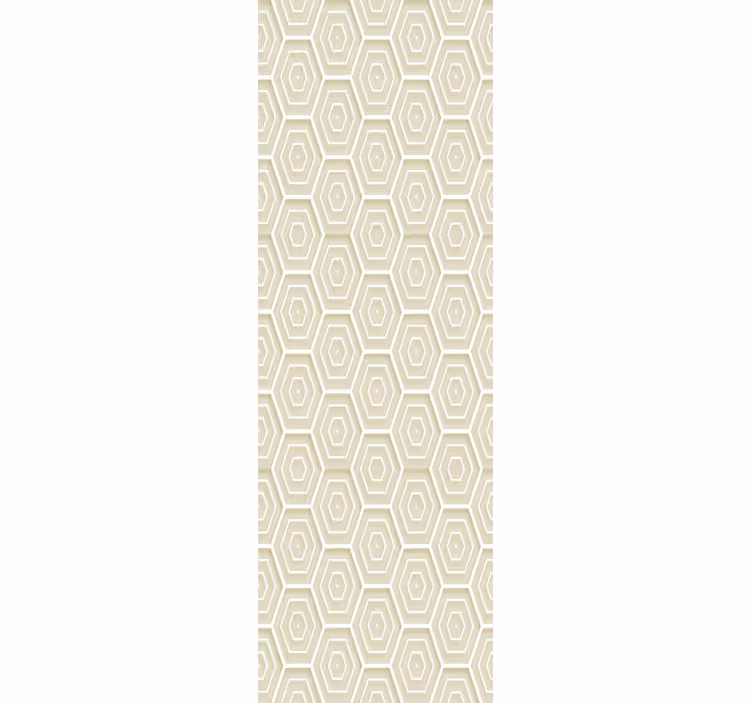 Bež tapeta z 3d učinkom geometrijskega vzorca - TenStickers