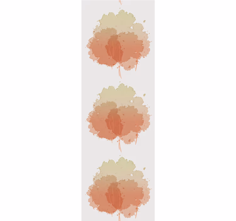 Soft aquarella pattern tapeta z motivom drevesa - TenStickers