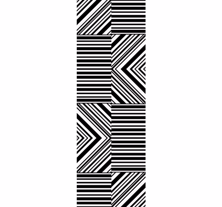 Igra z diagonalnimi črtami geometrijski zidni papir - TenStickers